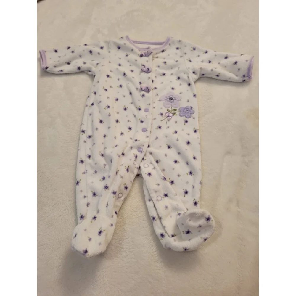 Baby Girl Sleep and Play Bundle 3M Carter’s Little Me 5pc Sleeper Lot